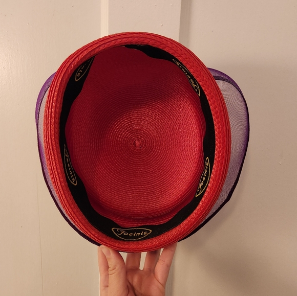 ππ Vintage 80's Derby Style Pillbox Hatππ - Picture 3 of 6